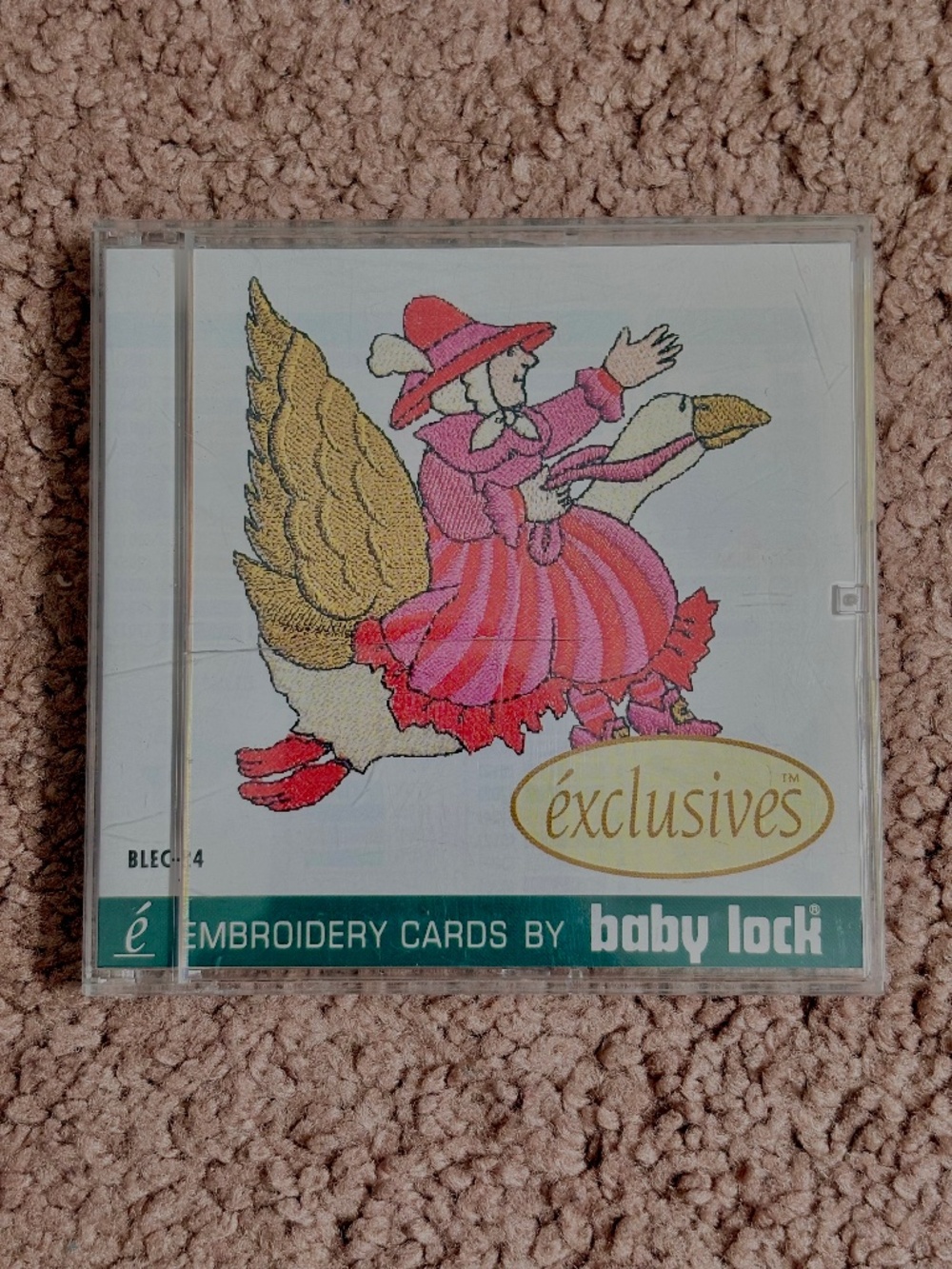 Baby Lock Embroidery Pattern Design Card #24 Mother Goose Bernina & Brother J23